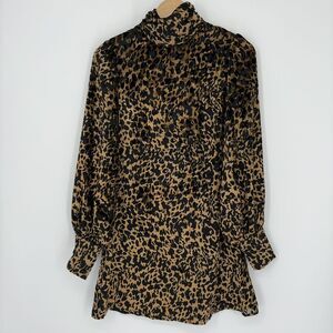 Olivia Rubin Melissa Mini Dress in Cheetah Print